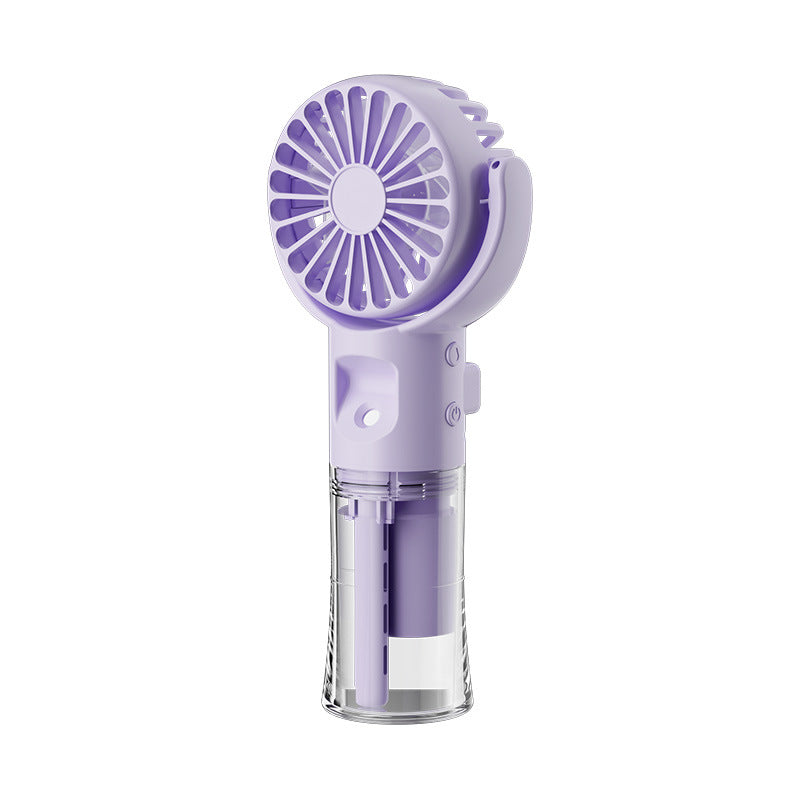 Portable Handheld Water Spray Mist Mini Fan 4-Speed Summer Cooling USB Charging Outdoor Supplies