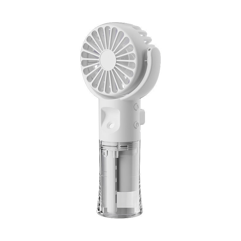 Portable Handheld Water Spray Mist Mini Fan 4-Speed Summer Cooling USB Charging Outdoor Supplies