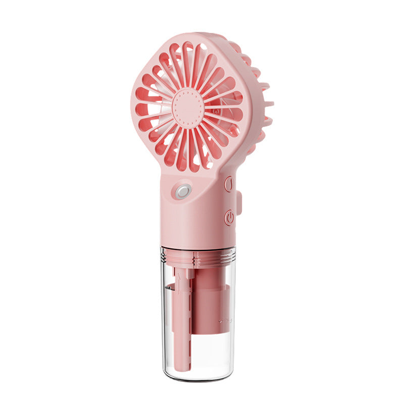 Portable Handheld Water Spray Mist Mini Fan 4-Speed Summer Cooling USB Charging Outdoor Supplies