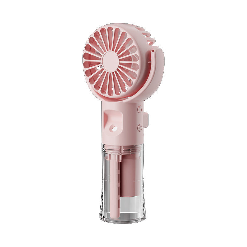 Portable Handheld Water Spray Mist Mini Fan 4-Speed Summer Cooling USB Charging Outdoor Supplies